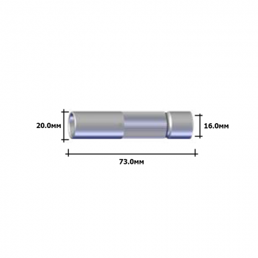 Сопло цилиндрическое горелки Abicor Binzel ABIROB 350 GC (никель, d=16х73мм)