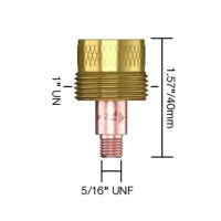 Газовая линза большая PARWELD (d=4.0мм, 5/16"UNFx40мм) PRO/ECR/WP 9/20/24