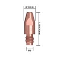 Контактный наконечник PARWELD BZL SB360A-SB501W (Al, d=1.6мм, CuCrZr, M8x30x10мм, уп. 25 шт.)
