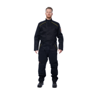 Комбинезон сварщика Brodeks FS58-02 (цвет черный, размер S, класс 2)