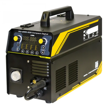 Сварочный полуавтомат КЕДР UltraMIG-200 Compact Digital (220В, 200А, ПВ=40%, 0.6-1.0 мм, синергетика)